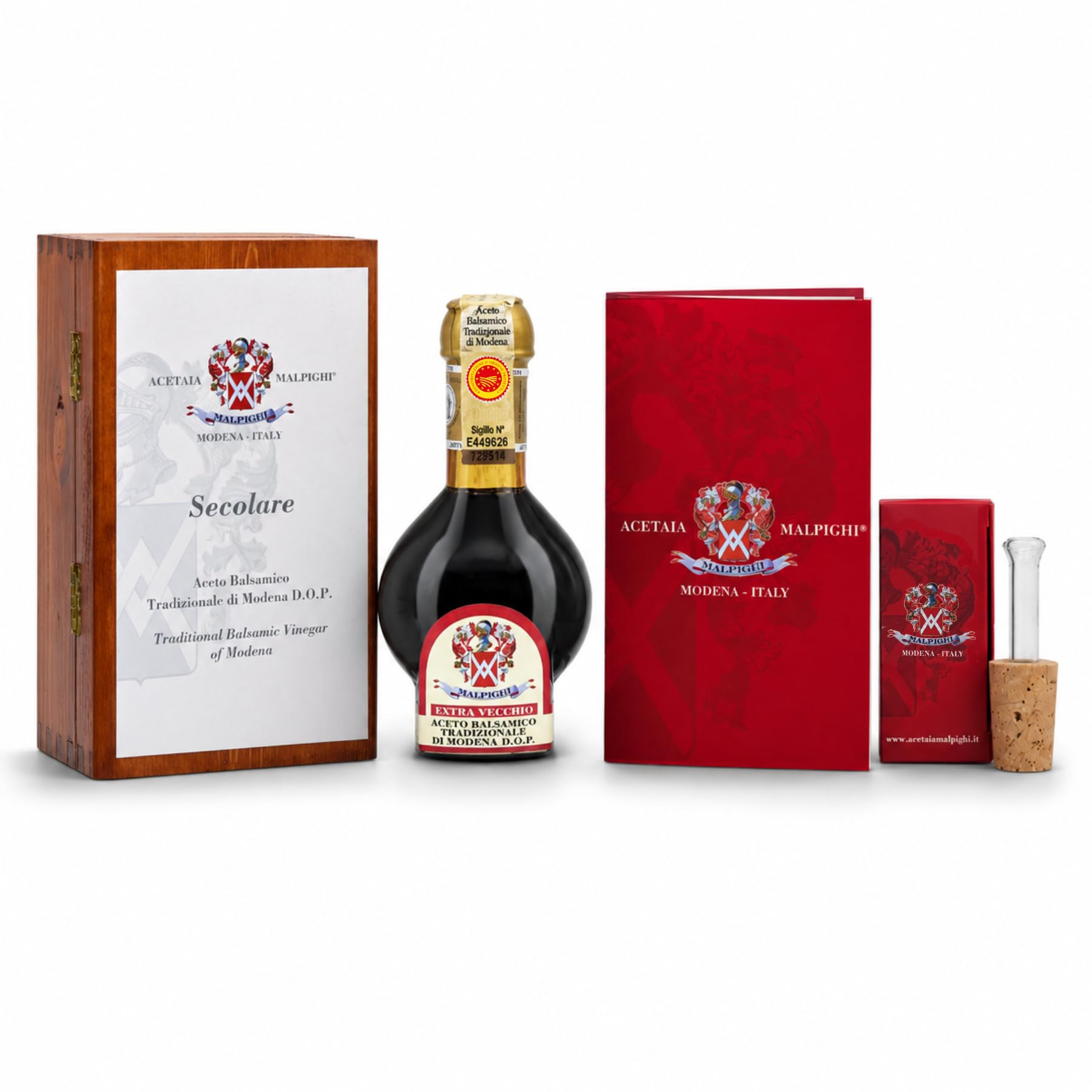 acetaia-malpighi-extravecchio-secolare-balsamico-essig-100-ml-holzbox image 2