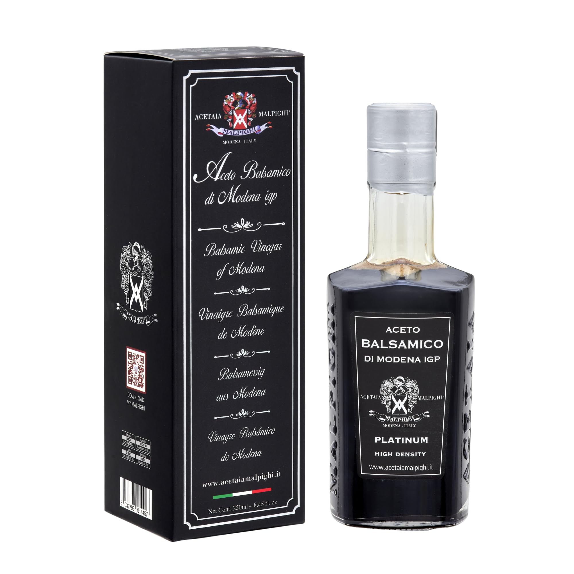 acetaia-malpighi-balsamic-platino-balsamico-250-ml-ohne-karamell image 1