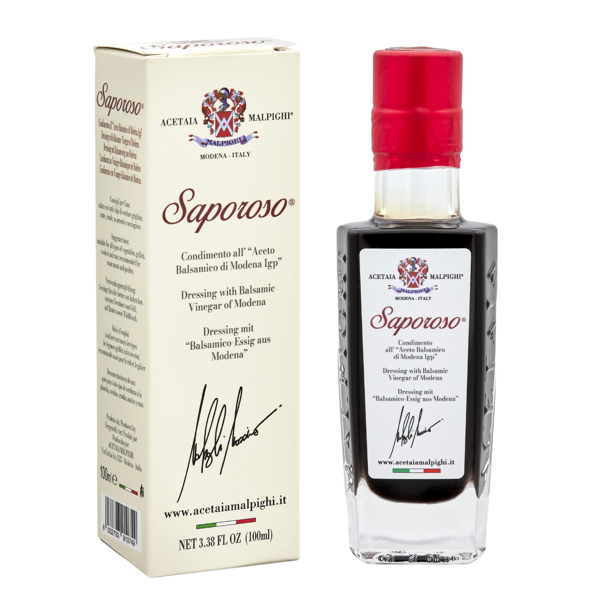 acetaia-malpighi-saporoso-balsamico-dressing-100-ml-6-jahre image 1