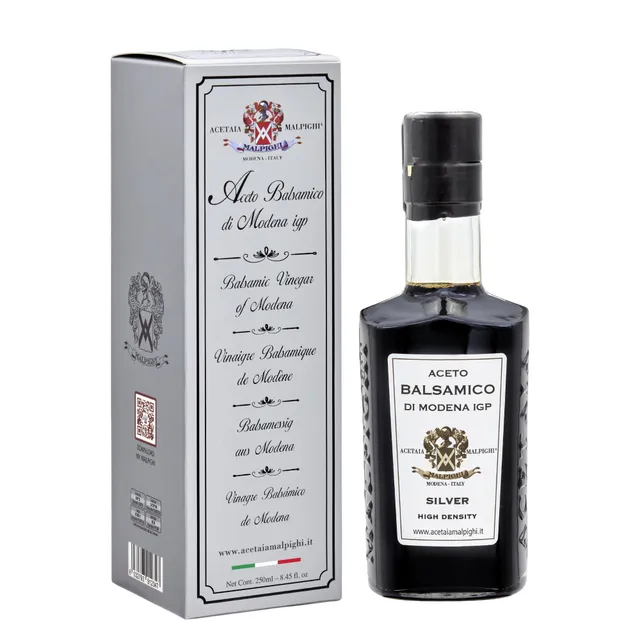 acetaia-malpighi-argento-balsamico-essig-igp-silber-250-ml image 1