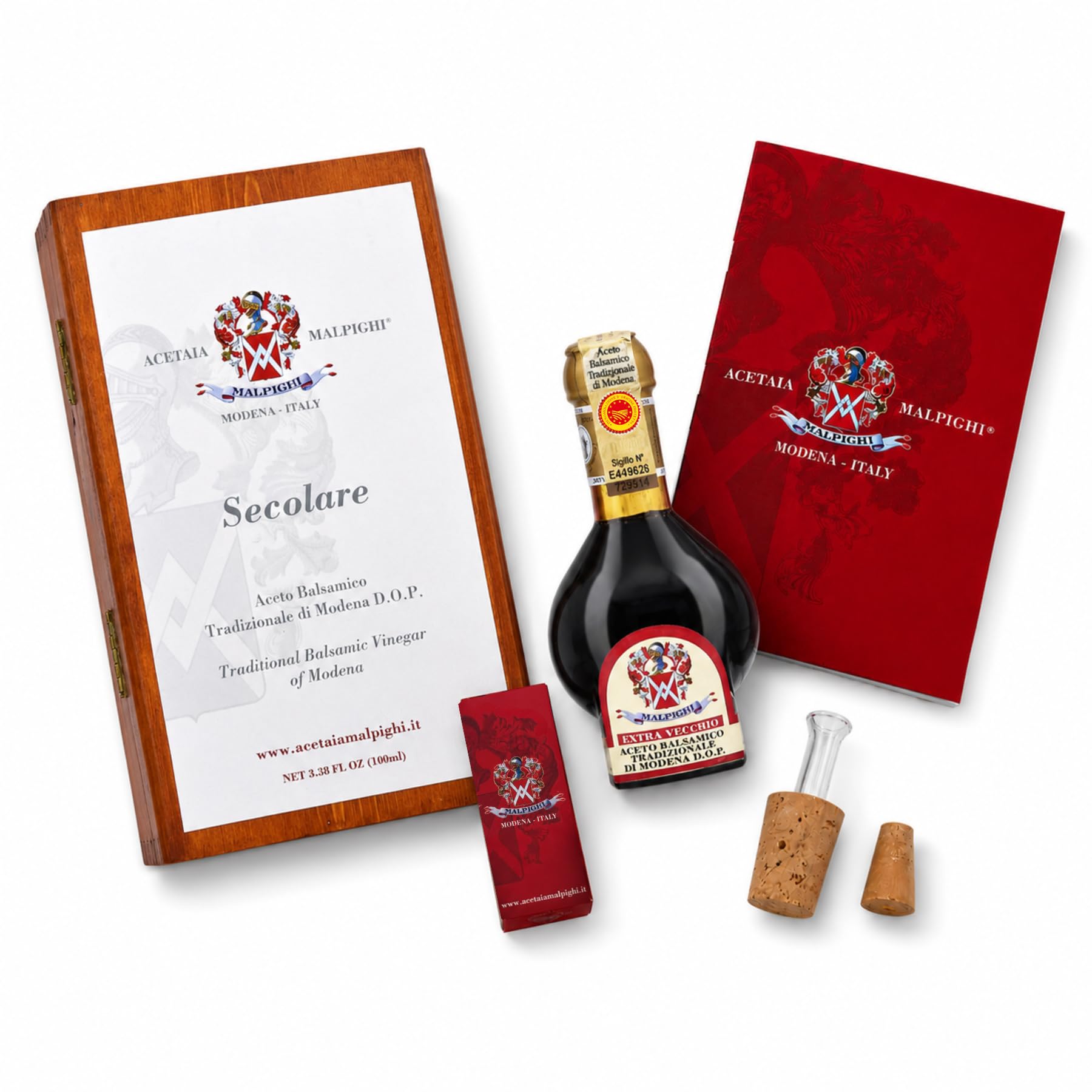acetaia-malpighi-extravecchio-secolare-balsamico-essig-100-ml-holzbox image 5