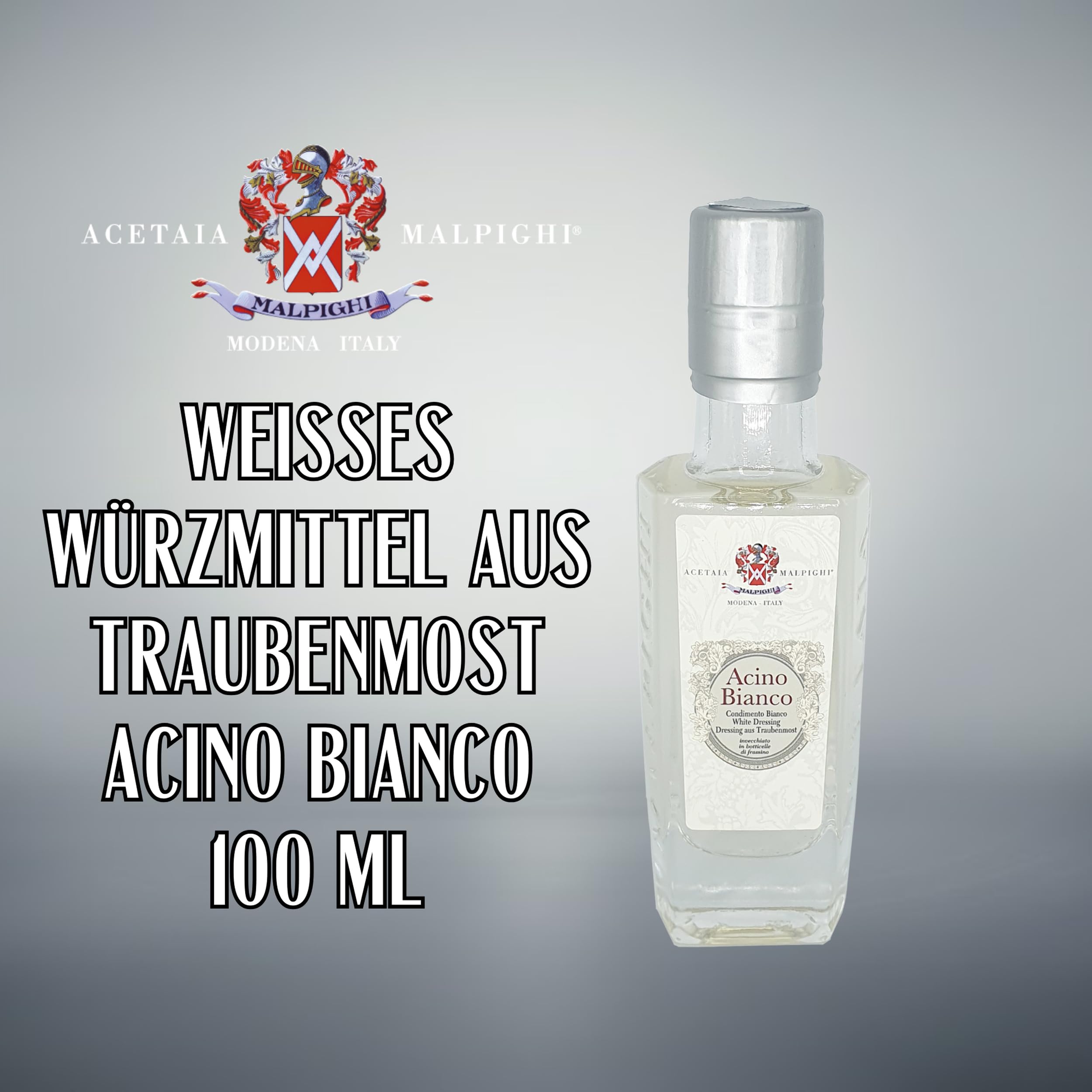 acetaia-malpighi-acino-bianco-wei-er-essig-100-ml-trebbiano image 2