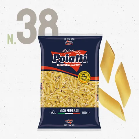 alberto-poiatti-tradizionale-mezze-penne-n-38-nudeln-500g image 1